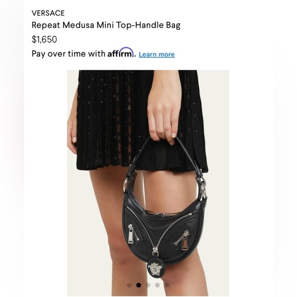 SOLD 🔥NWT VERSACE Repeat Medusa Mini Top handle Bag with COA - Picture 5 of 8